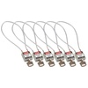 Safety Padlocks - Compact Cable, Grey, KA - Keyed Alike, Steel, 216.00 mm, 6 Piece / Box